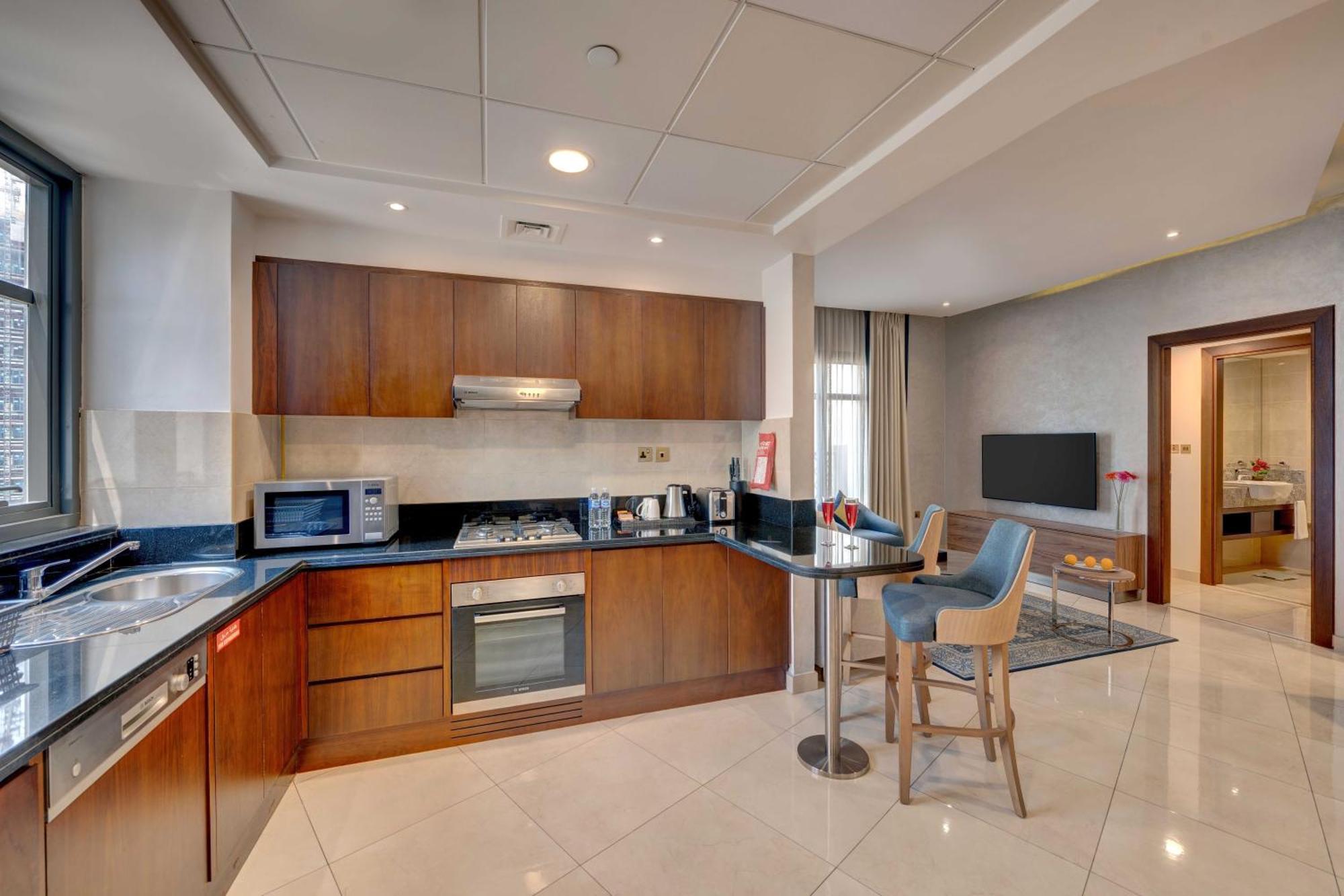 Suha Park Hotel Apartments, Waterfront Jaddaf 두바이 객실 사진