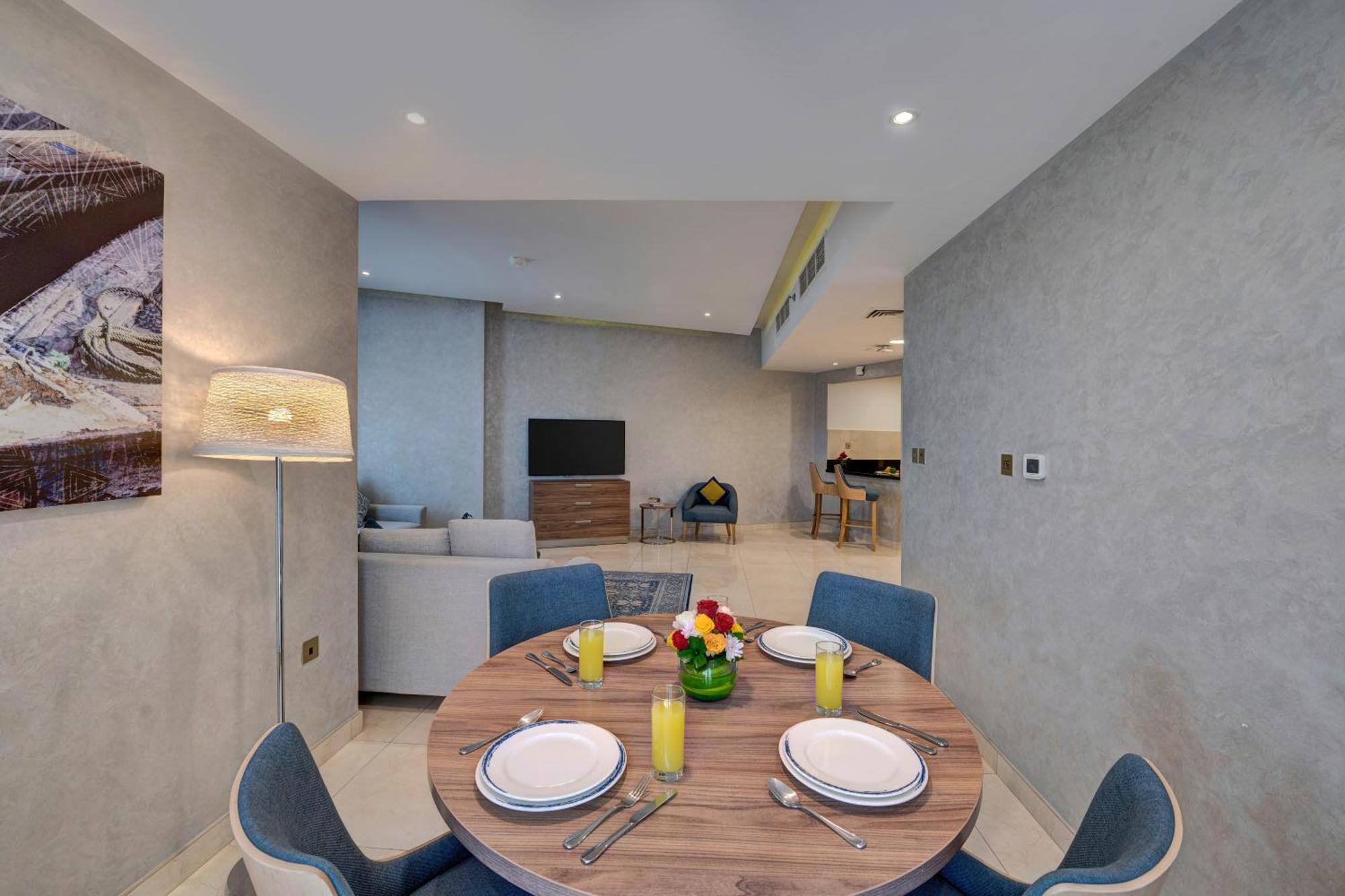 Suha Park Hotel Apartments, Waterfront Jaddaf 두바이 객실 사진